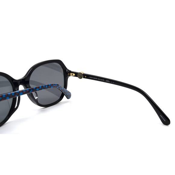 NEW KATE SPADE LOURDES/F/S 3H2 BLACK GREY POLARIZED AUTHENTIC SUNGLASSES - Picture 10 of 12